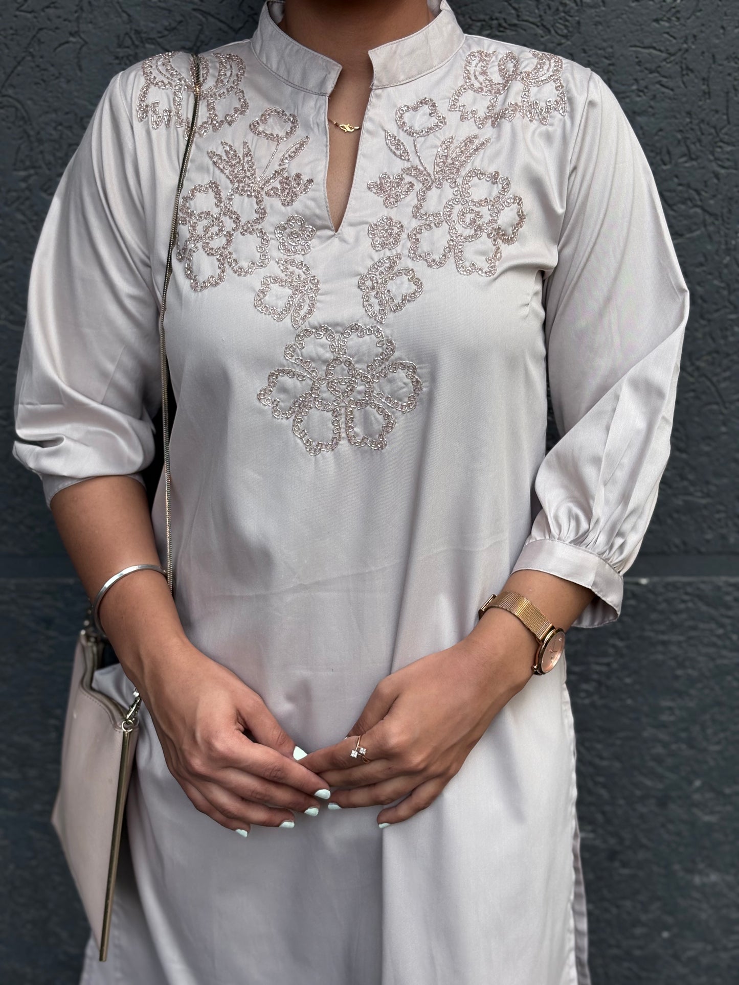 Rose gold pathani co-ord