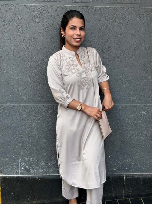 Rose gold pathani co-ord