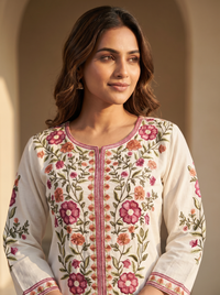White Embroidered Co-ord Set
